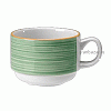 Чашка чайная «Рио Грин»; фарфор; 200мл; D=8,H=6,L=11см; белый,зелен. Steelite 1529 0217