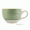 Чашка чайная «Рио Грин»; фарфор; 340мл; белый,зелен. Steelite 1529 0152
