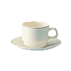 Чашка чайная «Рисепшн»; стекло; 190мл; D=75,H=63мм; айвори,серый Arcoroc 75790