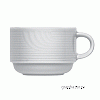 Чашка чайная «Карат»; фарфор; 220мл; D=7.5,H=6.5,L=10см; белый Bauscher 25 5122