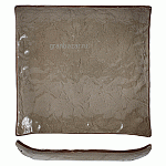 Тарелка квадратная «Кунстверк»; керамика; L=15,B=15см; зелен.,коричнев. KunstWerk G070-Green
