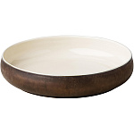 Салатник «Ро дизайн бай кевала» керамика 1,6 л D=240, H=50 мм коричнев., белый Studio Raw RD18421