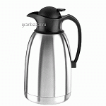 Кофейник-термос; сталь,пластик; 1л; H=20.1,L=15.6,B=13.5см; серебрян.,черный Paderno 42402-10