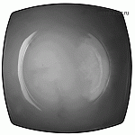 Тарелка «Эклисси»; стекло; H=3,L=26,B=26см; прозр.,черный Bormioli Rocco 6,6221