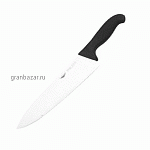 Нож поварской; сталь,пластик; L=410/260,B=55мм; черный,металлич. Paderno 18000-26