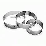 Кольцо кондитерское; сталь нерж.; D=20,H=6см; металлич. Paderno 47534-20