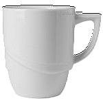 Чашка чайная «Атлантис»; фарфор; 270мл; D=8,H=9.5,L=11,B=8см; белый Lilien Austria ATL0027