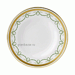 Тарелка пирожковая «Титаник»; фарфор; D=16см; белый,зелен. Royal Crown Derby 8110BC105
