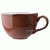 Чашка чайная «Террамеса мокка»; фарфор; 340мл; D=10,H=8,L=12.8см; тем.корич. Steelite 1123 0152