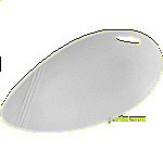 Блюдо овальное «Органикс»; фарфор; H=30,L=380,B=195мм; белый Steelite 9002 C641