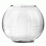 Ваза-шар; стекло; D=26,H=22.4см; прозр. Неман 6402