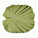 Блюдо д/подачи «Лист»; пластик; H=4.5,L=27,B=27см; зеленый APS 83871