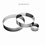 Кольцо кондитерское; сталь нерж.; D=6,H=4см; металлич. Paderno 47532-06