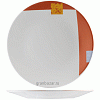 Тарелка «Зен»; фарфор; D=20.3см; белый,оранжев. Steelite 9401 C092