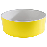 Салатник «Хэппи буфет» пластик 1,5 л D=200, H=70 мм белый, желт. APS 15608