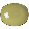 Тарелка глубокая овальная «Террамеса олива»; фарфор; H=6,L=31,B=26см; олив. Steelite 1122 0585