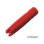 Насадка-декоратор д/сифона; пластик,металл; D=15,L=69,B=17мм; красный,металлич. Isi 2292