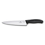 Нож разделочный 220 мм, черный, в блистере Victorinox 6.8003.22B