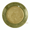 Тарелка мелкая «Феннель»; фарфор; D=27см; зелен.,бежев. Steelite 1541 A209