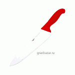 Нож поварской; сталь; L=405/260,B=55мм; красный,металлич. Paderno 18000R26