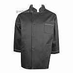 Куртка двубортная 48-50размер; твил; черный POV 48-50