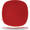 Тарелка квадратная «Фиренза ред»; фарфор; H=27,L=230,B=230мм; красный,белый Steelite 9023 C084