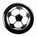 Пукли «Футбольный мяч» (12шт); пластик; черный,белый Greiff 5900/643
