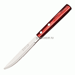 Нож столовый с дерев.ручкой (3шт); сталь нерж.; L=200/105,B=10мм; металлич. Tramontina 21101/474