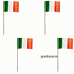 Шпажки д/канапе «Итальянский флаг» L=7,5см; дерево; H=17,L=9,B=4.5см; разноцветн. Pap Star 16638 500шт.