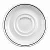 Блюдце «Блэк Лайн»; фарфор; D=144,H=15мм; белый,черный Steelite 1135 0158