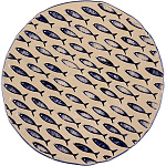 Тарелка «Талассиос» мелкая керамика D=290, H=35 мм бежев., синий Le CoQ LTHA034BB003290