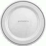 Тарелка мелкая «Блэк Лайн»; фарфор; D=25.5см; белый,черный Steelite 1135 0210