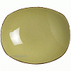 Тарелка глубокая овальная «Террамеса олива»; фарфор; H=5.5,L=25.5,B=24см; олив. Steelite 1122 0586