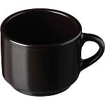 Чашка чайная "Карбон"; фарфор; 200 мл; D=80, H=65 мм; черный, матовый Борисовская Керамика ФРФ88800211