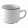 Чашка чайная «Блэк Лайн»; фарфор; 225мл; D=8,H=6,L=11см; белый,черный Steelite 1135 0217