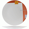 Тарелка «Зен»; фарфор; D=25.5см; белый,оранжев. Steelite 9401 C091