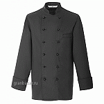 Куртка поварская,р.52 б/пуклей; полиэстер,хлопок; черный Greiff 242.2900.010/52