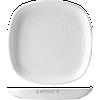 Тарелка квадратная «Капри»; фарфор; H=3,L=25,B=25см; белый Tognana CA00025