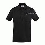 Рубашка поло мужская ,размер XXL; хлопок,эластан; черный Greiff 6627.1405./XXL
