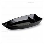Блюдо лодка 395x177 мм h=62 мм "Черный" Ever Unison JB15A/BLACK