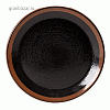 Тарелка мелкая «Кото»; фарфор; D=15см; черный,коричнев. Steelite 9109 0568