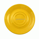 Блюдце «Карнавал»; фарфор; D=14.5см; желт. Steelite 1702 0158