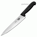 Нож поварской; сталь нерж.,полипроп.; L=34/22.5,B=4см Victorinox 5.2003.22