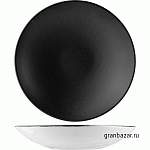 Салатник «Даск»; фарфор; 1000мл; D=30,H=6.5см; черный,белый Steelite 9021 C094