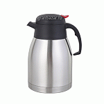 Термос д/кофе и чая красная кнопка; сталь,пластик; 1.5л; H=22,L=16.8,B=13.6см; серебрян.,черный Paderno 42401-15
