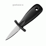 Нож д/устриц «Тутти»; сталь нерж.,пластик; L=15/6,B=5см; черный,металлич. ILSA 20620000IVV