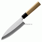 Нож д/мяса «Деба»; сталь нерж.,дерево; L=16.5см; металлич.,бежев. MATFER 120102
