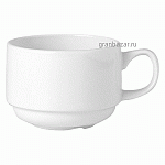Чашка кофейная «Симплисити вайт-Слимлайн»; фарфор; 100мл; D=6.5,H=5,L=8.5см; белый Steelite 1101 0234