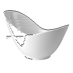 Салатник «Органикс»; фарфор; 370мл; H=9.5,L=15.2,B=13см; белый Steelite 9002 C659