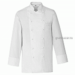 Куртка поварская,р.44 б/пуклей; полиэстер,хлопок; белый Greiff 242.2900.090/44